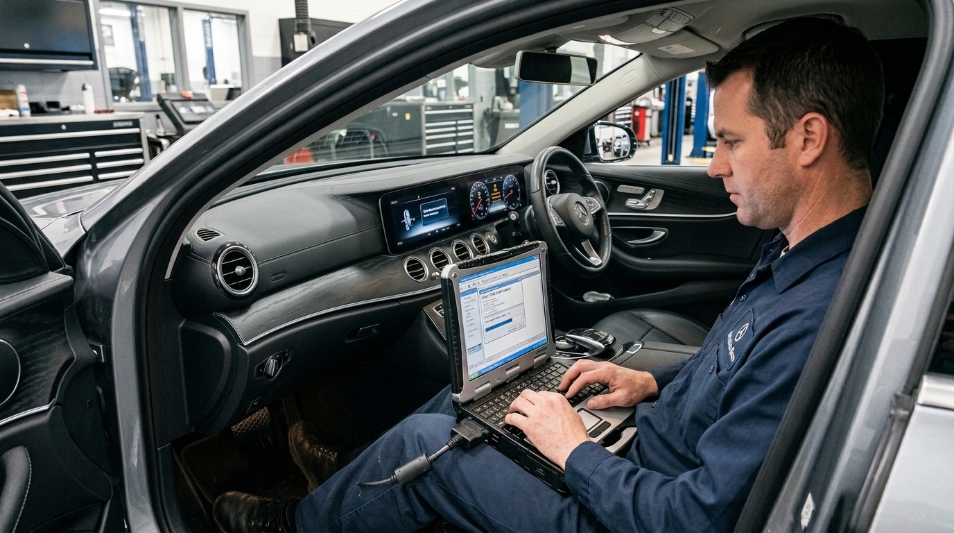 Mercedes Benz DAS4 programming and replacement key services in Essex.